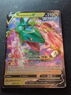Rayquaza v SWSH147 Holo Promo Card Sword & Shield - MP - Image 1