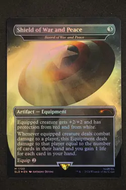 MTG Shield of War and Peace - Sword of War and Peace - Rainbow Foil, NM-Mint, En - Image 1