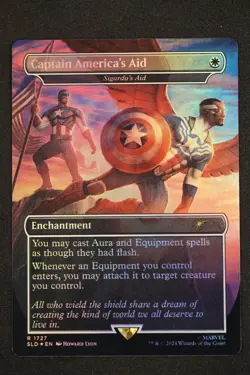 Captain America's Aid - Sigarda's Aid (Rainbow Foil) Secret Lair Drop Foil 1727 - Image 1