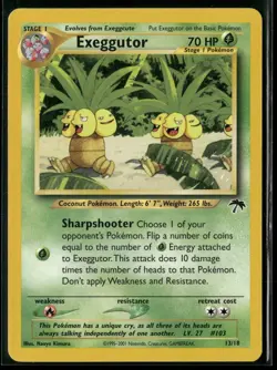 Exeggutor 13/18 Southern Islands Pokemon Near Mint - Image 1