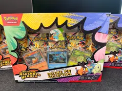 LOT OF 4 ✅ Pokemon TCG Ascended Heroes First Partners Deluxe Pin Collection Box - Image 2