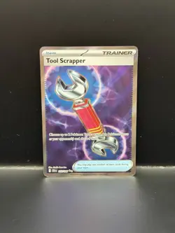 Pokemon Trainer Tool Scrapper 115/086 Me04 Chaos Rising Ultra Rare Full Art Holo - Image 1