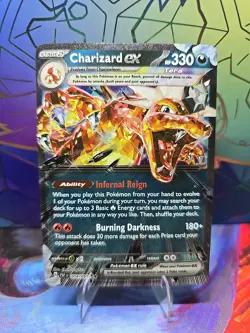 Charizard ex 054/091 Double Rare Paldean Fates Pokemon NM - Image 1