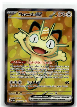 Meowth ex 107/088 Ultra Rare Perfect Order Pokemon NM b6 - Image 1