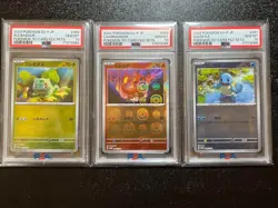 PSA 10 Pokemon Card Bulbasaur Charmander Squirtle Monster Ball Pokemon 151 promo - Image 1