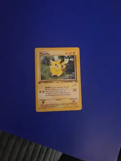Pikachu 60/64 - 1st Edition W Stamped Black Star Promo Pokemon TCG - Image 1