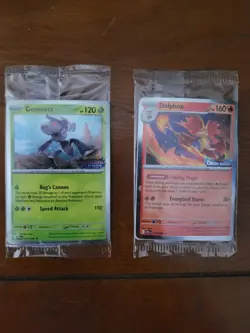 Pokemon Delphox Chaos Rising & Genesect Phantasmal Flames Promo Cards - Image 1
