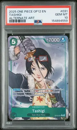 PSA 10 Tashigi Alternate Art OP12-031 Legacy of the Master Foil One Piece - Image 1