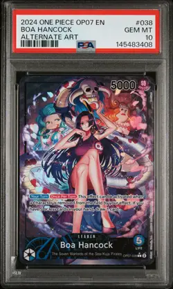 2024 ONE PIECE OP07-500 YEARS IN THE FUTURE ALTERNATE ART BOA HANCOCK PSA 10 - Image 1