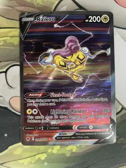 Pokemon TCG: Raikou V GG41/GG70 Crown Zenith: Galarian Gallery Holo - Image 1
