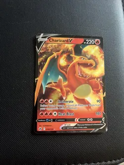 Pokemon TCG Charizard v Crown Zenith Holo Ultra Rare Card 018/159 - Image 1