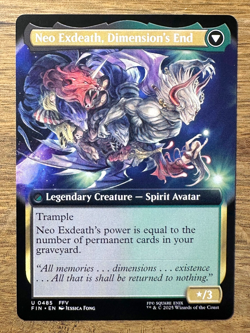 Magic MTG Final Fantasy Exdeath, Void Warlock #485 *NON-FOIL* Extended Art - Image 2