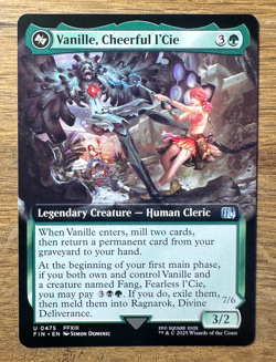 Magic MTG Final Fantasy Vanille, Cheerful L'Cie #475 *NON-FOIL* Extended Art - Image 1