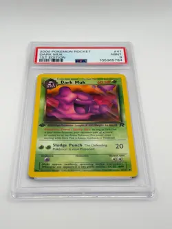 Pokemon Dark Muk 41/82 PSA 9 EN Team Rocket 1st Edition WOTC Non Holo - Image 2