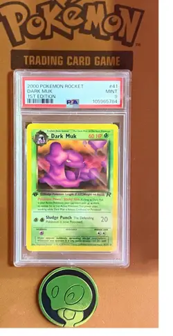 Pokemon Dark Muk 41/82 PSA 9 EN Team Rocket 1st Edition WOTC Non Holo - Image 3