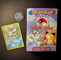 Pokemon "Water Blast" Theme Deck! | Vintage Jungle '99 Open Excellent Complete! - Image 1