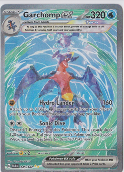 Pokemon Paradox Rift Garchomp ex 245/182 Special Illustration Rare - Image 1