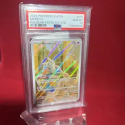Pokemon Mimikyu Paldean Fates Pokemon Center Promo 075 - PSA 10 - Image 1