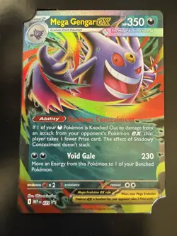 Pokemon TCG Mega Gengar EX 073 Black Star Promo Mega Moonlit Tin - Image 1