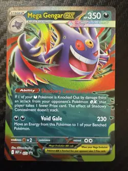 Pokemon TCG Mega Gengar EX 073 Black Star Promo Mega Moonlit Tin - Image 3