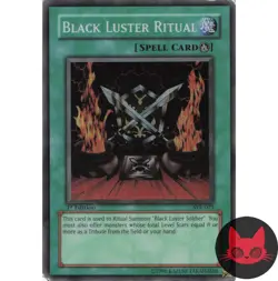 Yugioh Black Luster Ritual SYE-025 Super Rare 1st Edition HP - Image 1