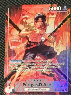 Portgas.D.Ace Alt Art Leader (OP16-001) | OP16 - The Time of Battle | ENGLISH - Image 1