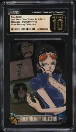 2012 One Piece Nico Robin x Morinaga Clear Wafers Pt.3 Great Memory CGC 10 - Image 1