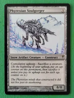 Magic The Gathering MTG - Phyrexian Soulgorger Card - Coldsnap - Construct - Image 1