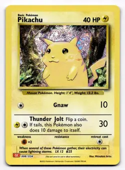 Pikachu Trading Card Game Classic - Pokemon NM 008/034 - Image 1