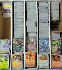 500+ Pokemon Card Bulk Lot | Free EX/V/VSTAR + 11 Free Holos! Instant Collection - Image 1