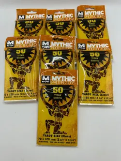Lot of 312 Mythic Protectors Tarot Size 2 3/4" x 4 3/4" Clear TITAN Card Sleeves - Image 1