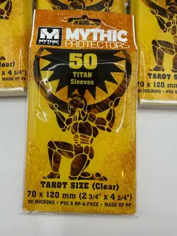 Lot of 312 Mythic Protectors Tarot Size 2 3/4" x 4 3/4" Clear TITAN Card Sleeves - Image 2