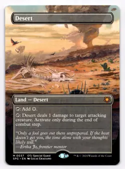 Desert (Borderless) SPG 37 - - NM - Magic the Gathering - Image 1