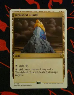 MTG Tarnished Citadel (White Border) x1 Near Mint from Mystery Booster 2 - Image 1