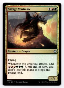 Savage Ventmaw FDN 665 - Normal - NM - Magic the Gathering - Image 1