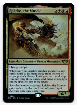Rakdos, the Muscle OTJ 226 - Foil - NM - Magic the Gathering - Image 1