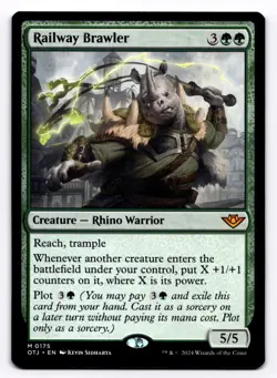 Railway Brawler OTJ 175 - Normal - NM - Magic the Gathering - Image 1