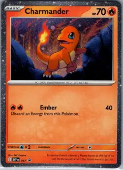 Charmander - (Cosmos Holo) 047 Holo Scarlet & Violet Promo - Pokemon Card - NM - Image 1