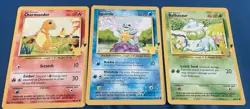 Pokemon First Partner Kanto - Squirtle Bulbasaur Charmander (JUMBO CARDS) - Image 1