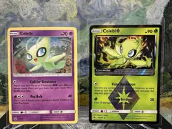 Celebi - SM224 Holo Promo Sun & Moon Promo Pokemon Near Mint & Celebi 19/214 - Image 1