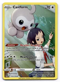 Castform SWSH11: Lost Origin Trainer Gallery - Pokemon NM TG11/TG30 - Image 1