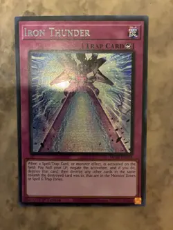 Yugioh! TCG - Iron Thunder - Prismatic Secret Rare - 2025 Mega-Pack - MP25-EN058 - Image 1