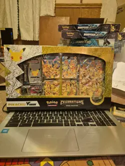 Pokemon TCG Celebrations 25th Anniversary Pikachu V Union Special Collection New 820650809156 - Image 1