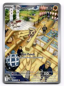 Timburr SV06: Twilight Masquerade - Pokemon NM 183/167 - Image 1