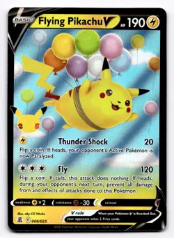 Flying Pikachu V Celebrations - Pokemon NM 006/025 - Image 1