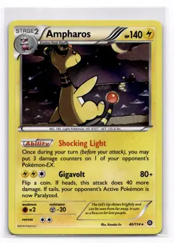Ampharos XY - Steam Siege - Pokemon NM 40/114 - Image 1