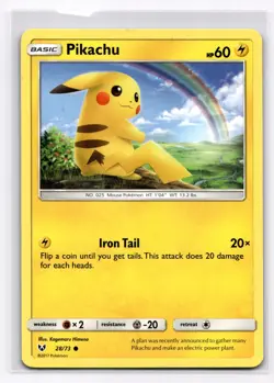 Pikachu Shining Legends - Pokemon NM 28/73 - Image 1