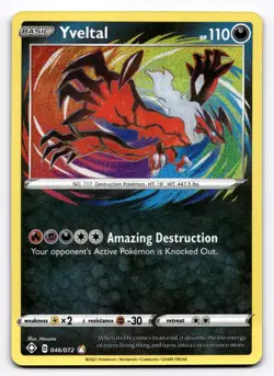 Yveltal Shining Fates - Pokemon NM 046/072 - Image 1