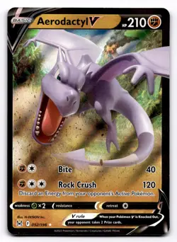 Aerodactyl V SWSH11: Lost Origin - Pokemon NM 092/196 - Image 1