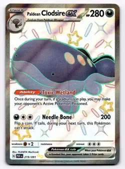 Paldean Clodsire ex SV: Paldean Fates - Pokemon NM 219/091 - Image 1